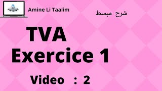 Tva Fiscalité  Exercice 1 [upl. by Avenej]