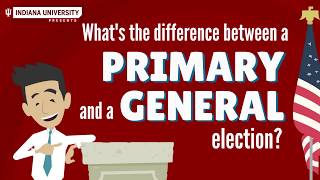 Whats the difference between a primary and a general election [upl. by Elmina]