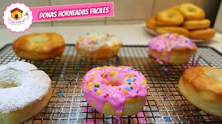 Donas ESPONJOSAS faciles con glase de agua [upl. by Turro]