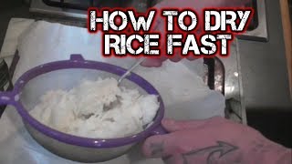 How To Dry Rice Quickly To Make Fried Rice [upl. by Anetta650]