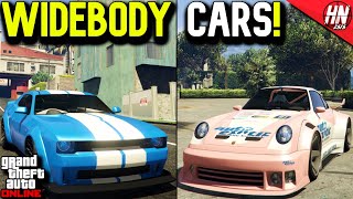 Top 10 Best Widebody Cars In GTA Online [upl. by Livia]