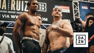 HIGHLIGHTS  Joshua vs Ruiz Jr WeighIn [upl. by Doralia]