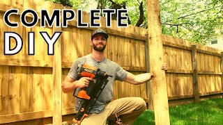 DIY Fence On a Budget [upl. by Rebmac]