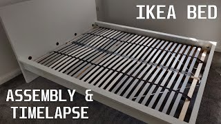 Ikea Bed Assembly Instructions and Time Lapse  How To [upl. by Revorg]