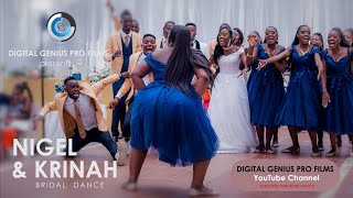 Nigel amp Krinah Bridal Entrance AFRICAN WEDDING DANCE [upl. by Dlarrej600]