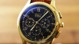 Zenith El Primero Chronograph 30050040021 Zenith Watch Review [upl. by Nipha]