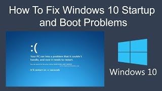 How To Fix Windows 10 Startup and Boot Problems [upl. by Annor]