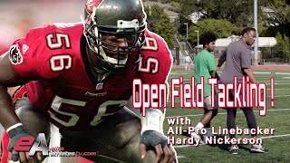 Learn How To Tackle In The Open Field With this Drill From AllPro Linebacker Hardy Nickerson [upl. by Ahsytal327]