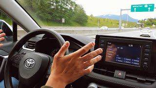 Toyota RAV4 20192025 Dynamic Radar Cruise Control And Steering Assist Review [upl. by Oicapot]