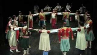 CRNOGORSKI ansambl KUD Njegos  Crnogorski oro CETINJE folklor [upl. by Ylagam]