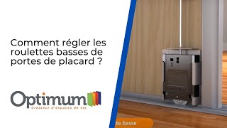 Comment régler la roulette basse sur ma porte de placard [upl. by Meece]