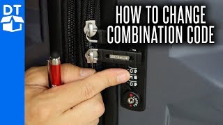 Samsonite Luggage Lock Reset  How To Change Combination On Samsonite Luggage 💼 2019 [upl. by Anahs]