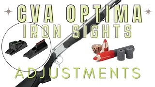 How to Sight in a CVA Muzzleloader with Iron Sights Adjustments and Optimal Load [upl. by Watkin]