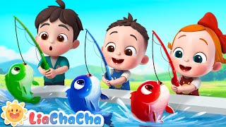 12345 Once I Caught a Fish Alive  Number Song  Kids Songs amp Nursery Rhymes  LiaChaCha [upl. by Amikehs825]