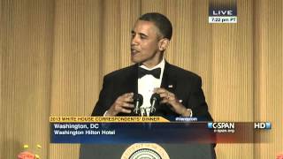 President Obama at 2013 White House Correspondents Dinner CSPAN [upl. by Floria]