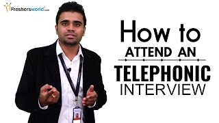 HOW TO ATTEND A TELEPHONIC INTERVIEW FOR FRESHERS  INTERVIEW TIPS [upl. by Llezo982]