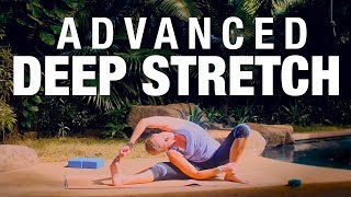 Advanced Deep Stretch Yoga Class 40 Min  Five Parks Yoga [upl. by Wieren]