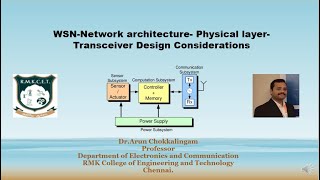 WSN Network architecture Transceiver Design Considerations EnglishEC 8702UNIT2 [upl. by Amsirahc]