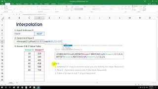 Quickly Interpolation by Excel [upl. by Renfred]