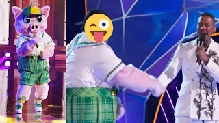 The Masked Singer  The Piglet Performances  Reveal 🐷 [upl. by Orelie]