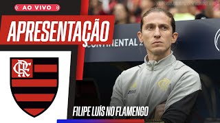 Apresentação de FILIPE LUÍS novo TREINADOR do FLAMENGO [upl. by Eiramllij]