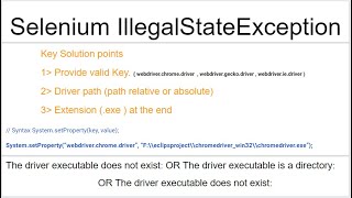 How to solve Selenium IllegalStateException due to SystemsetProperty [upl. by Arly]