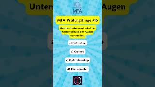 📚 MFA Prüfungsvorbereitung  Prüfungsfrage 16 [upl. by Aicilif]