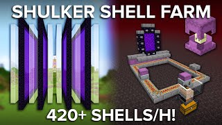 Minecraft Shulker Shell Farm  Easiest Design Full Tutorial [upl. by Acilgna]