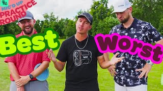 Whos the Best at being the WORST Disc Golfer  2022 Ledgestone B9  Micd Up Practice Round [upl. by Lal103]