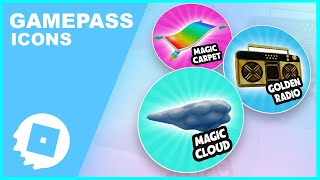 ROBLOX GFX TUTORIAL Gamepass Icons  Roblox Visuals [upl. by Yraeht]