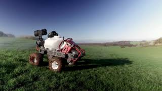 Autonomous Spray Robot at Work on a Shropshire Farm [upl. by Aratehs]