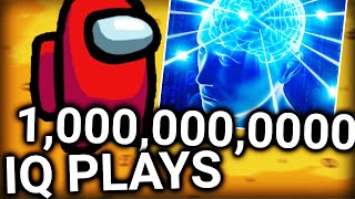 1000 Thousand Million IQ plays in Among Us [upl. by Ahsimik]