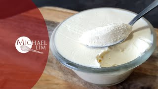 How To Make Mascarpone  Homemade Mascarpone  Michael Lim [upl. by Ocirne]