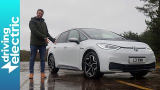 New Volkswagen ID3 electric car review – DrivingElectric [upl. by Mcneely]