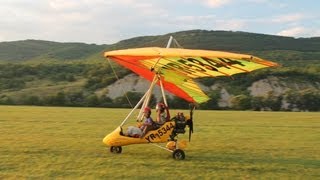 My flight in a powered hang glider [upl. by Polik]