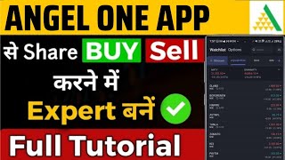 Angel One Online Trading Demo  Angel One app kaise use kare  How to Buy and Sell Shares [upl. by Irrek450]