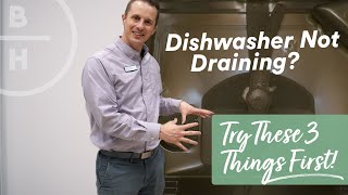 Dishwasher not Draining  Easy Fix [upl. by Eytak]