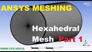 ✅ ANSYS MESHING  Hexahedral Mesh  Pipe  Part 12 [upl. by Golightly]