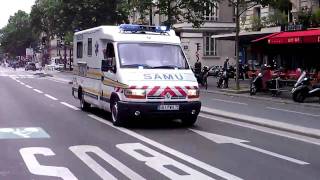 Paris Ambulance French Siren Responding [upl. by Yemaj]