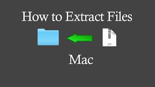 How to Extract Unzip Files on a Mac [upl. by Auqkinahs322]