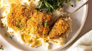 QUICk Parmesan Crumbed Fish Oven  broiled [upl. by Luas]