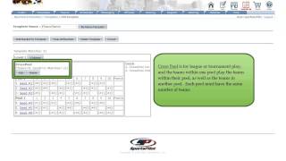 SportsPilot Scheduler  Template  Bracket Types [upl. by Hazeghi820]