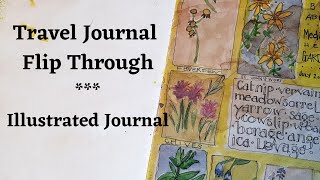 Travel Journal Flip Through  Illustrated Journal [upl. by Stone206]