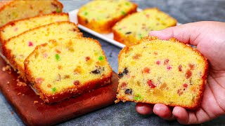 Bakery Style Dry Fruit Cake  Vanilla Fruit Cake Recipe  Yummy [upl. by Thekla676]