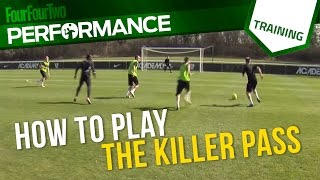 How to play the killer pass  Soccer drill  Tactics  Nike Academy [upl. by Francie]