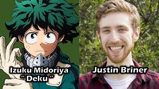 Characters and Voice Actors  My Hero Academia Season 1 English Dub [upl. by Yate622]