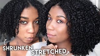 My Stretched Wash and Go w Flaxseed Gel  Banding Method [upl. by Torre]