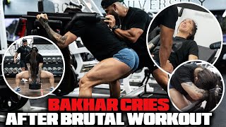 BAKHAR NABIEVA CRIES DURING WORKOUT  BRUTAL LEG ROUTINE 😭 [upl. by Elleinet]