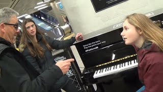 Teenage Girl Is Awed By Boogie Woogie Piano [upl. by Aeiram]