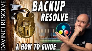 Don’t lose everything in DaVinci Resolve  How to BACKUP Projects Database Media amp Computer [upl. by Htidra]